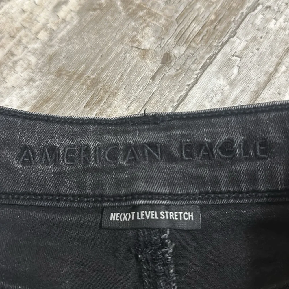 American Eagle Hi Rise Shortie jean shorts